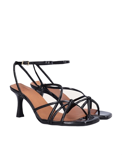 Billi Bi - A817 Black Nappa Sandal - Black